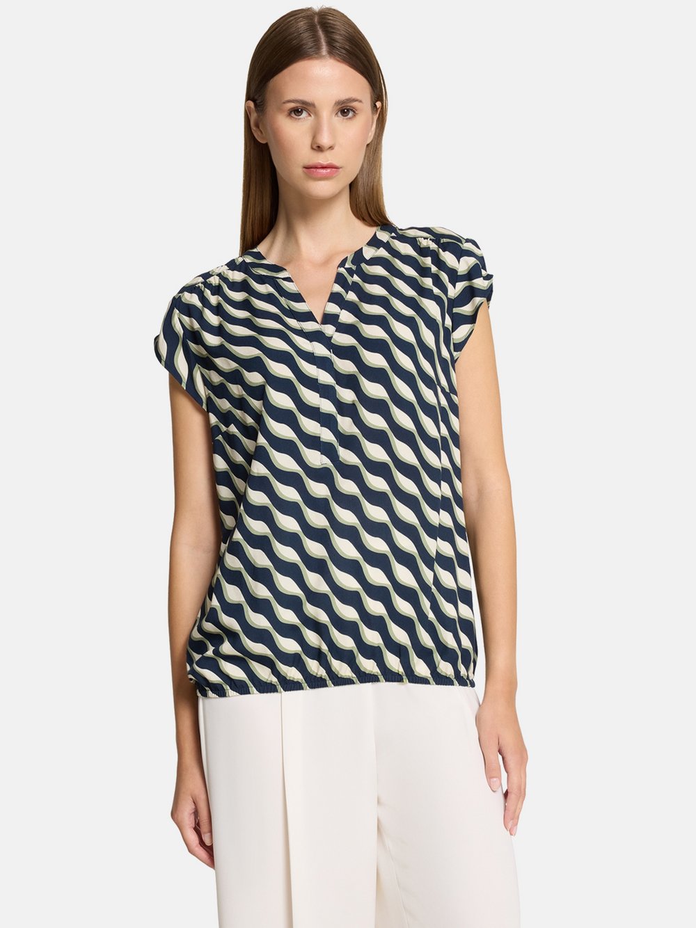 Betty Barclay Schlupfbluse Damen Viskose gemustert