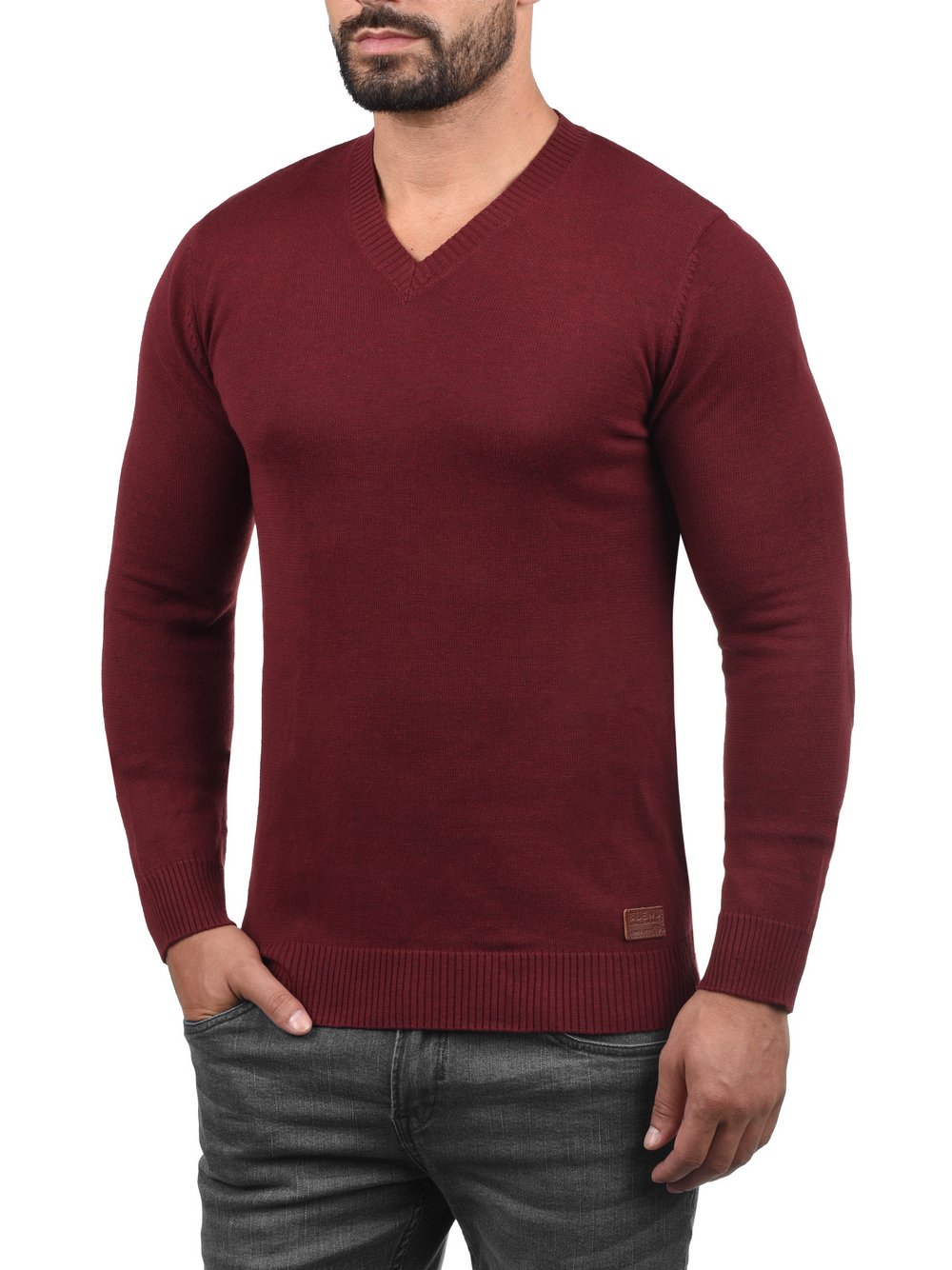 BLEND Strickpullover Herren Baumwolle