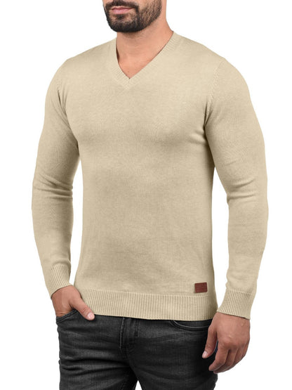 BLEND Strickpullover Herren Baumwolle