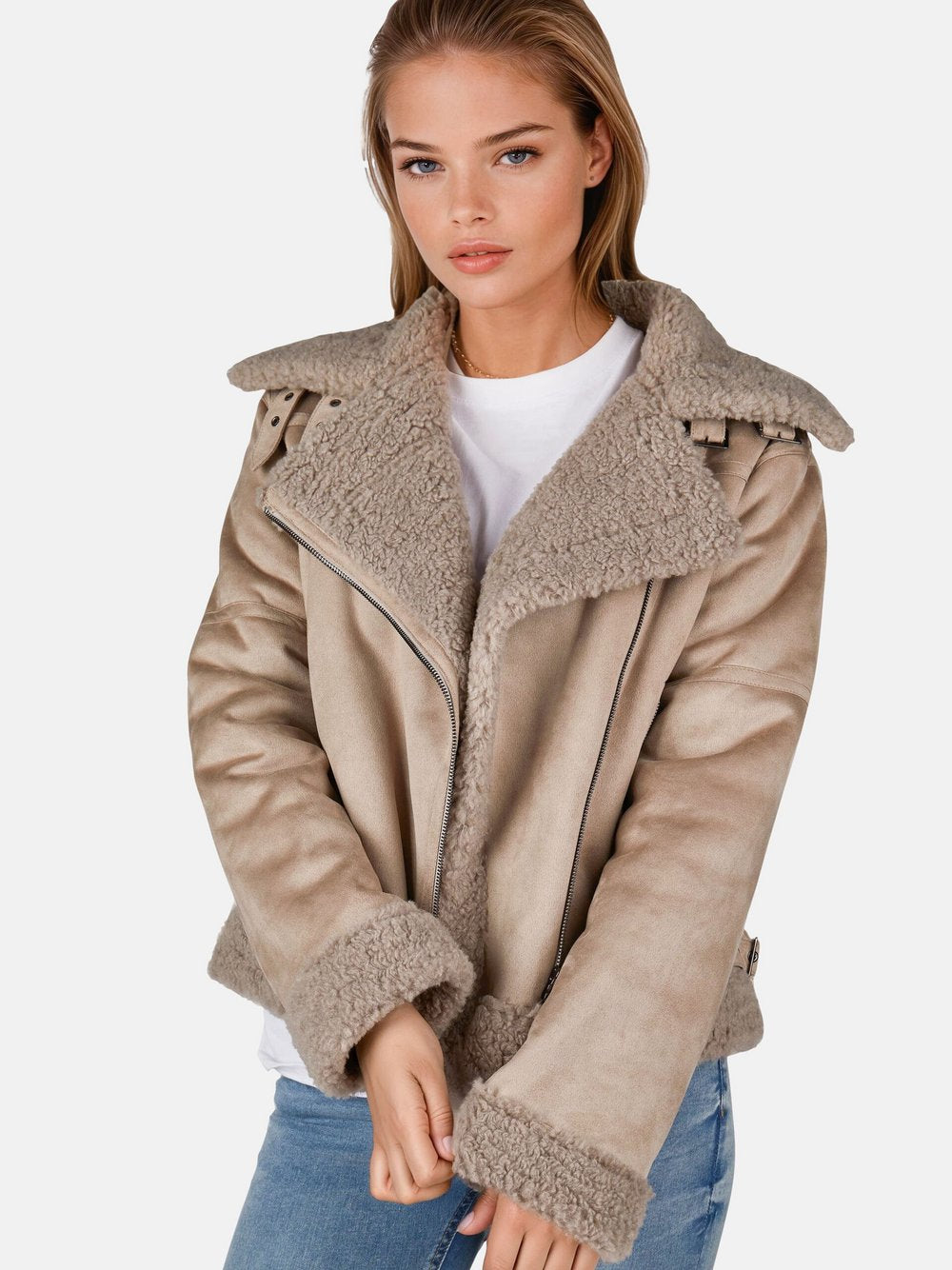 Label Bikerjacke Damen