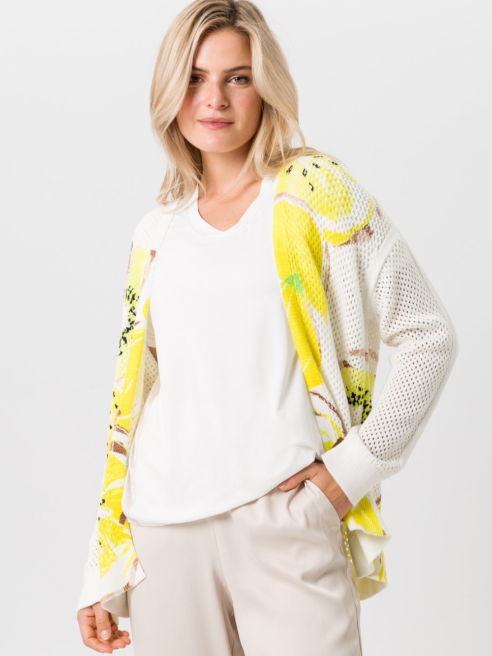 TUZZI Strickjacke Damen Baumwolle bedruckt