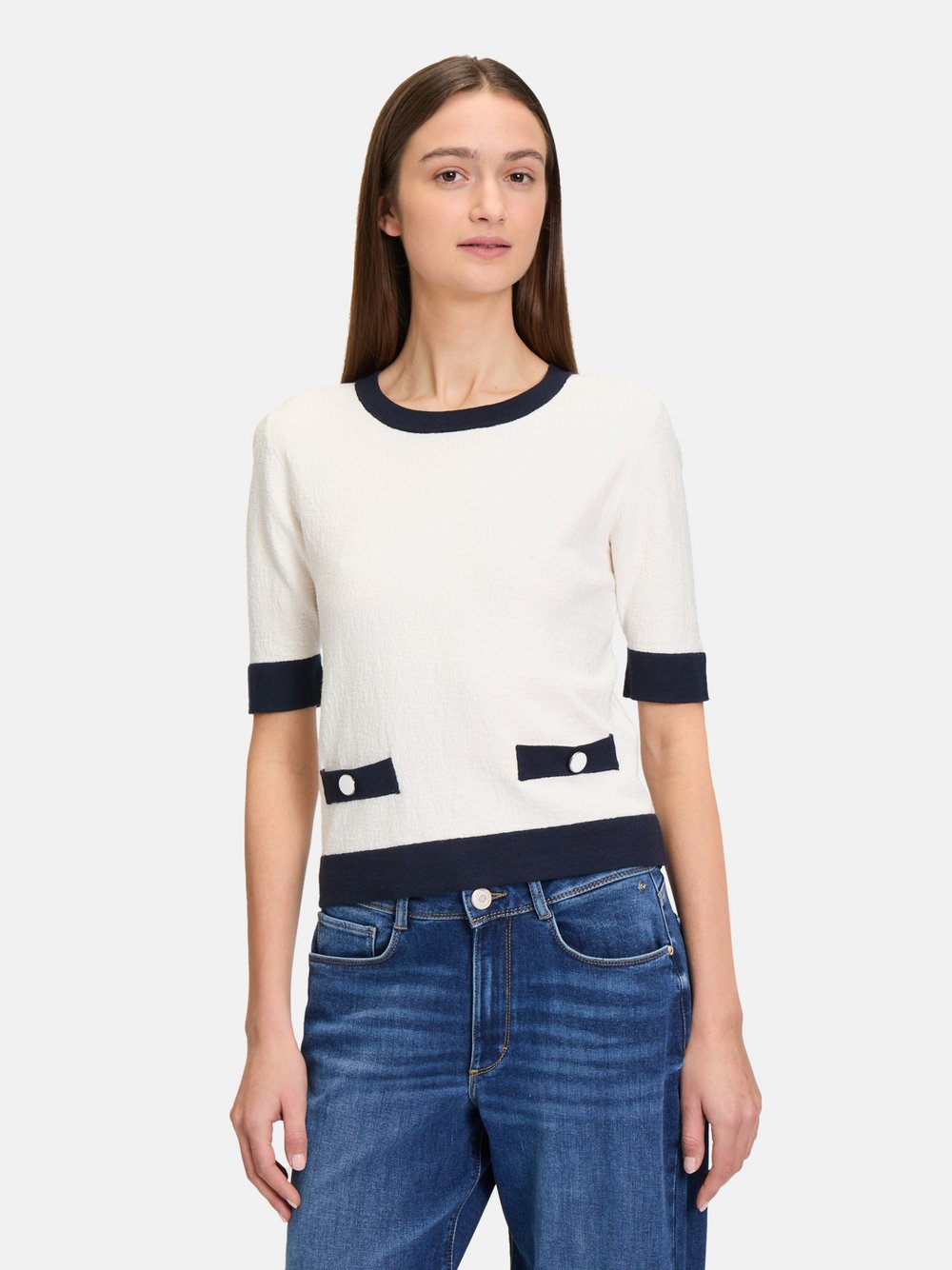 Betty & Co Feinstrickpullover Damen Viskose gemustert
