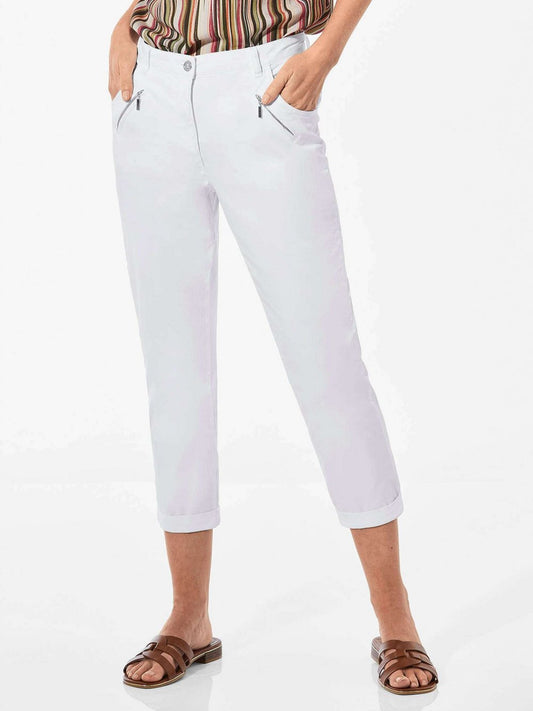 Goldner Chino-Hose Damen Baumwolle