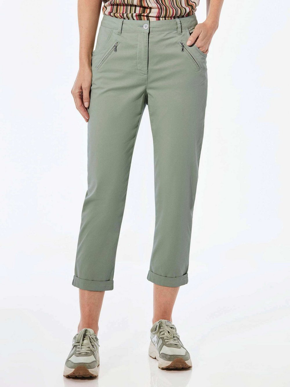 Goldner Chino-Hose Damen Baumwolle