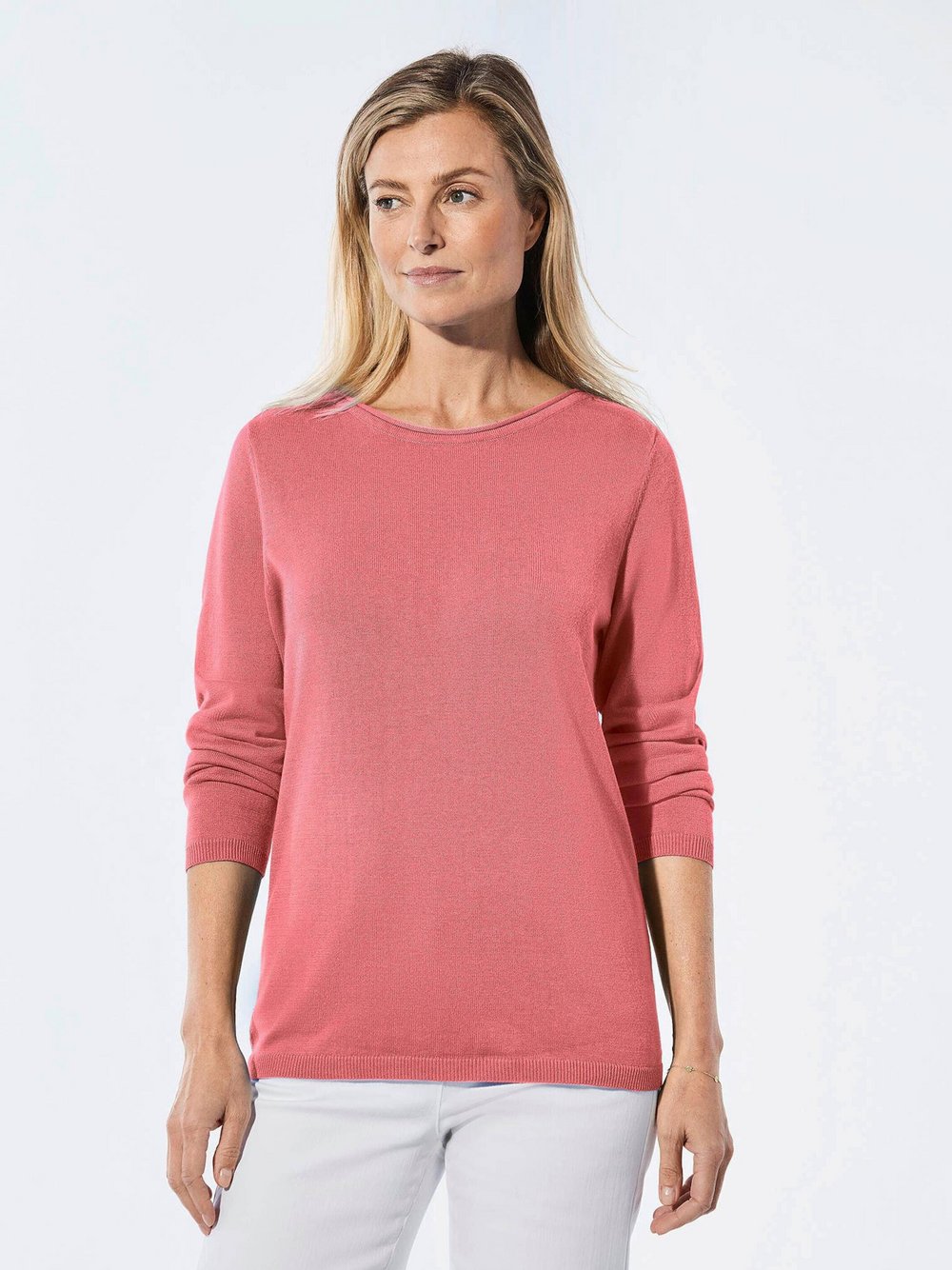 Goldner Strickpullover Damen Baumwolle