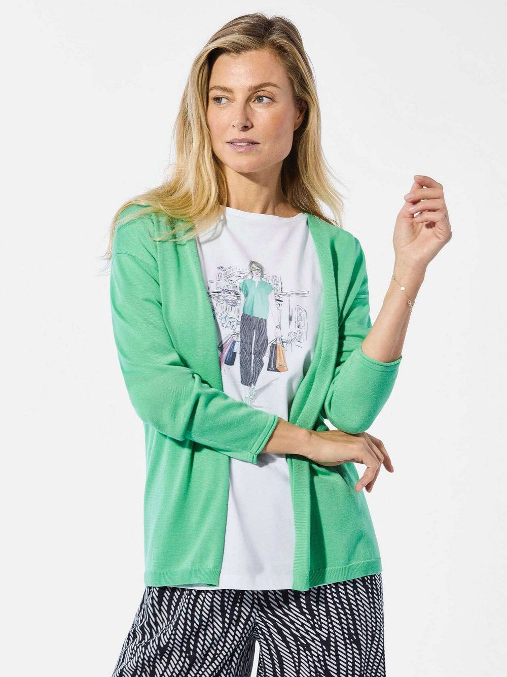 Goldner Cardigan Damen Baumwolle