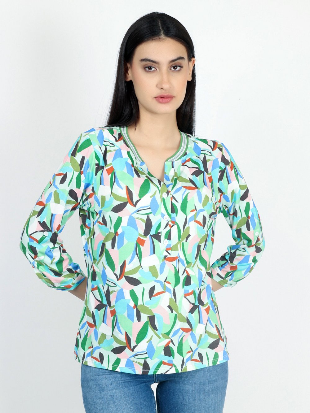 Vicci Germany Bluse Damen Viskose bedruckt