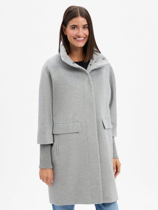 comma Kurzmantel mit Wollanteil Damen meliert