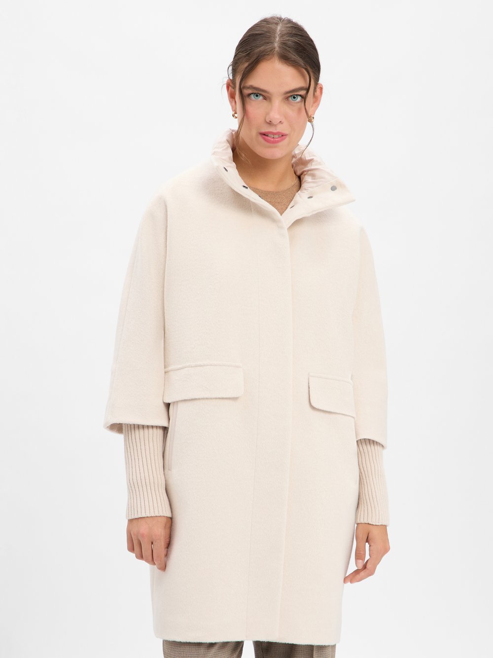 comma Kurzmantel mit Wollanteil Damen meliert