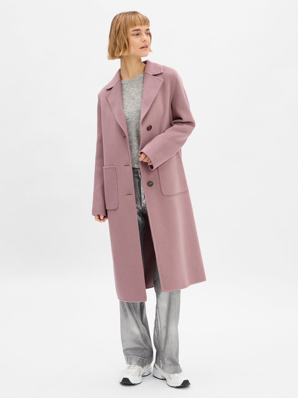 comma Doubleface-Jacke mit Wollanteil Damen Wolle