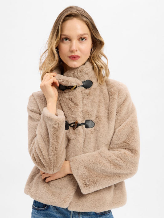 comma Faux Fur Jacke Damen