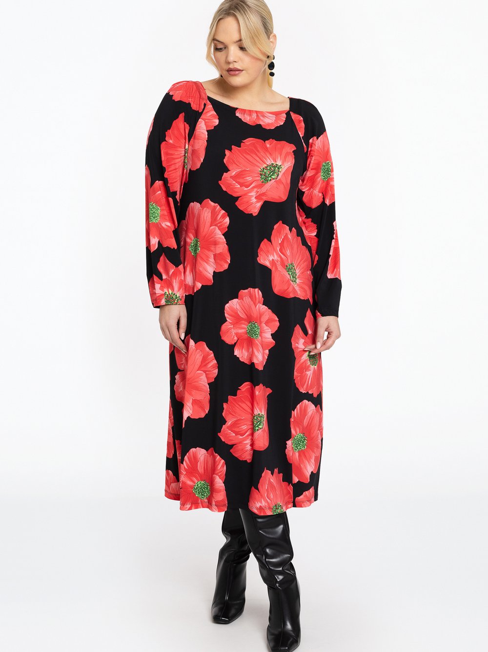 YOEK Kleid Damen bedruckt