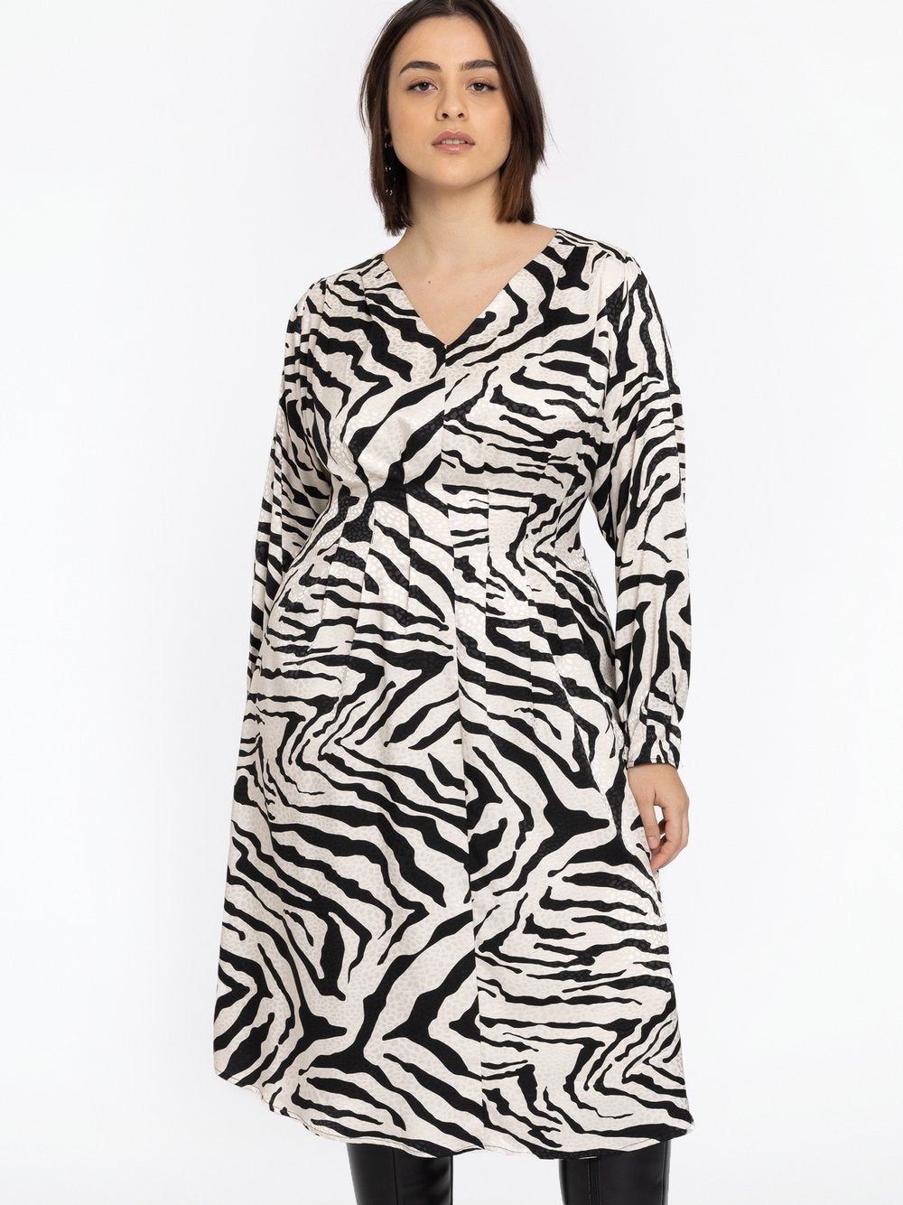 YOEK Kleid Damen gemustert