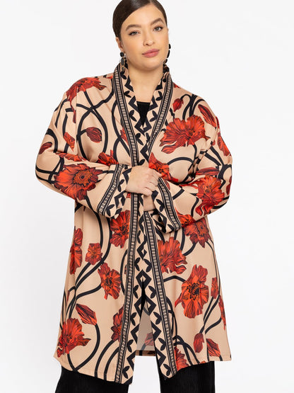 YOEK Strickjacke Damen bedruckt