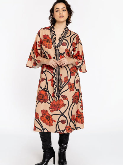 YOEK Kleid Damen bedruckt