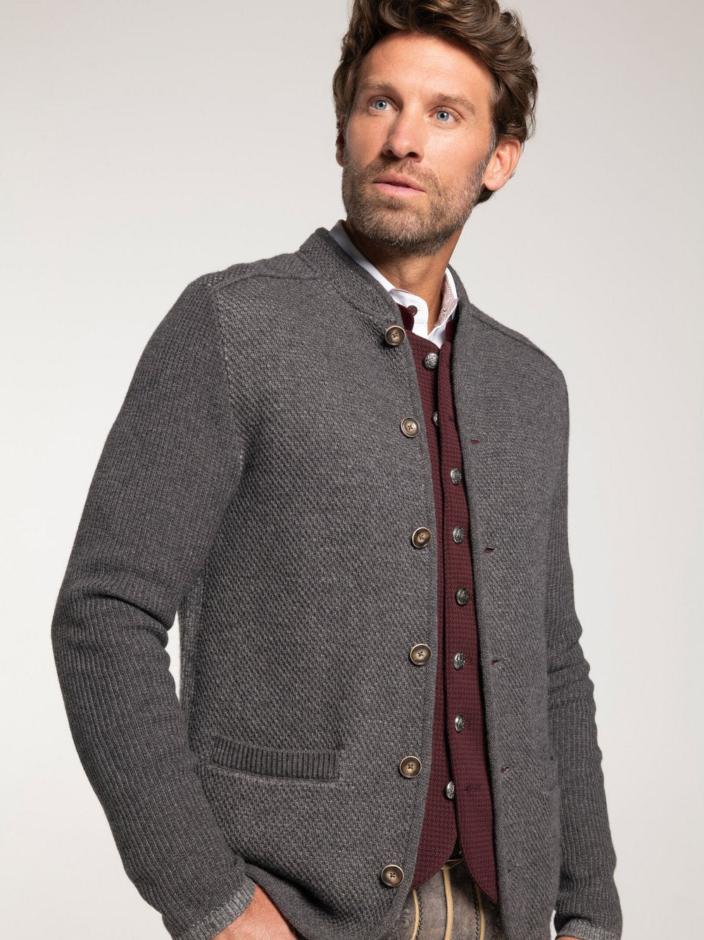 Spieth & Wenksy Trachtenstrickjacke Herren Wolle
