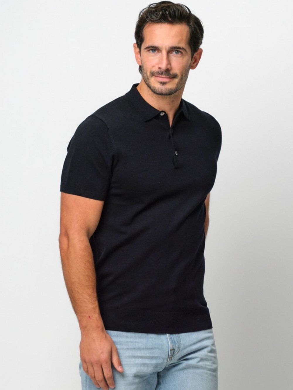 Profuomo Poloshirt Herren Lyocell