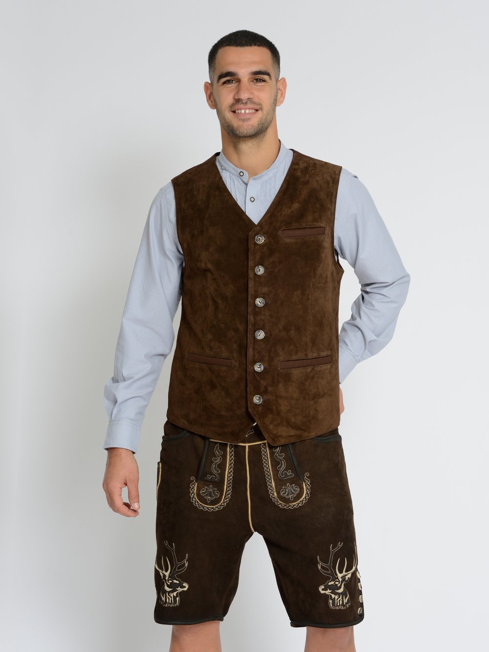 JCC Trachtenweste Herren Leder