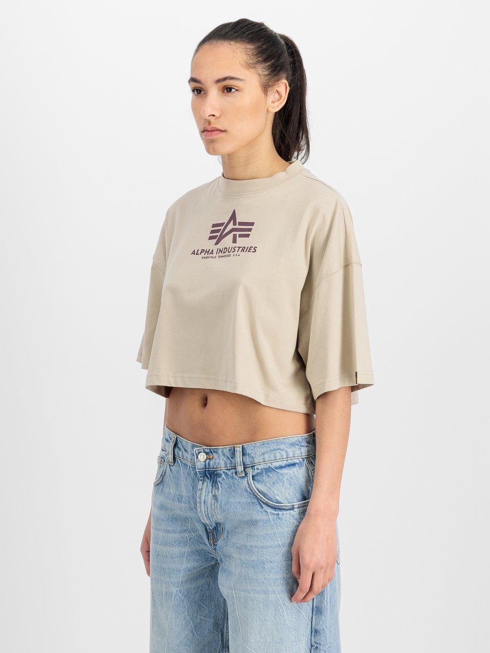 Alpha Industries T-Shirt Damen Baumwolle bedruckt
