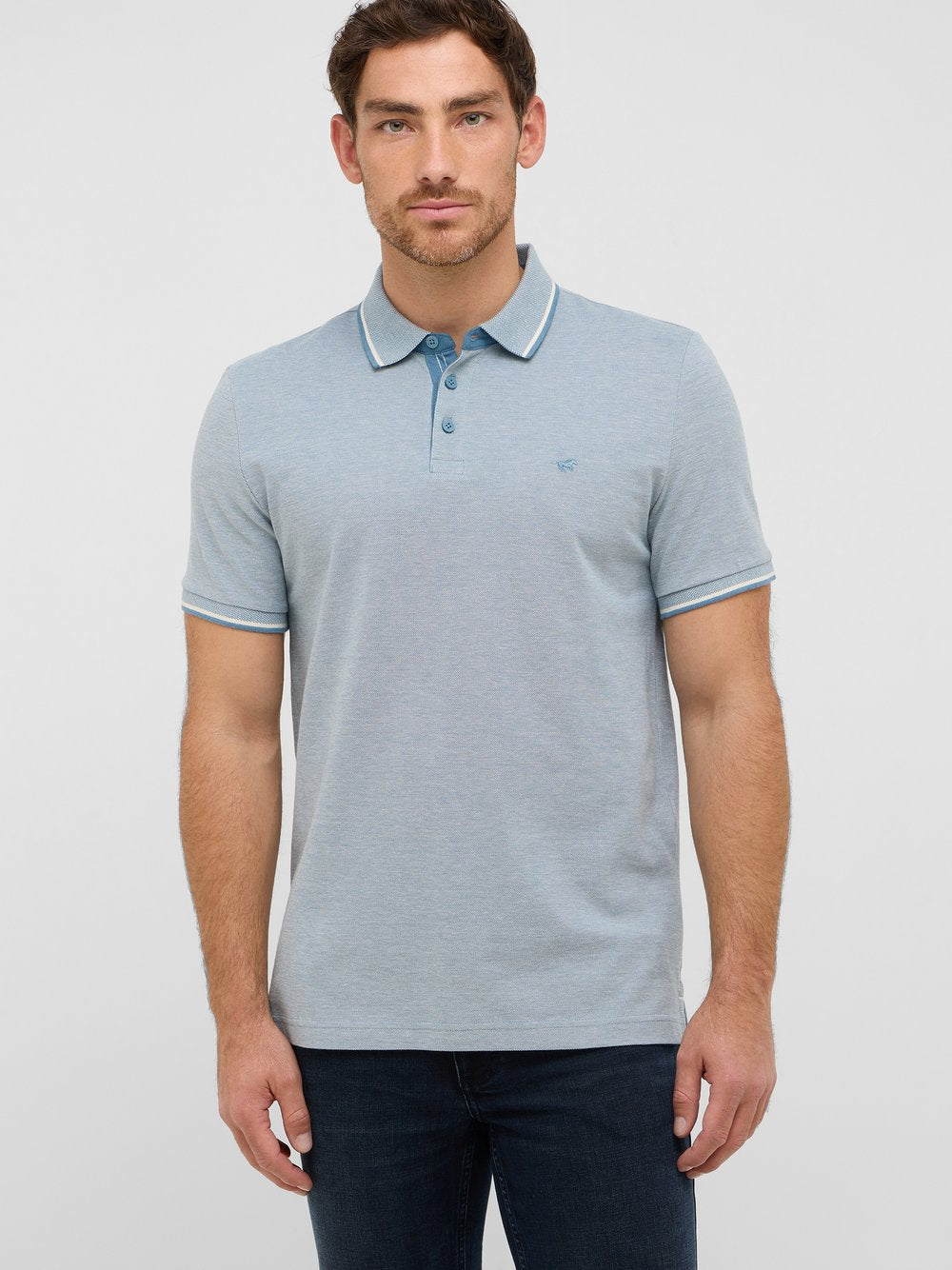 Mustang Polo Herren Baumwolle