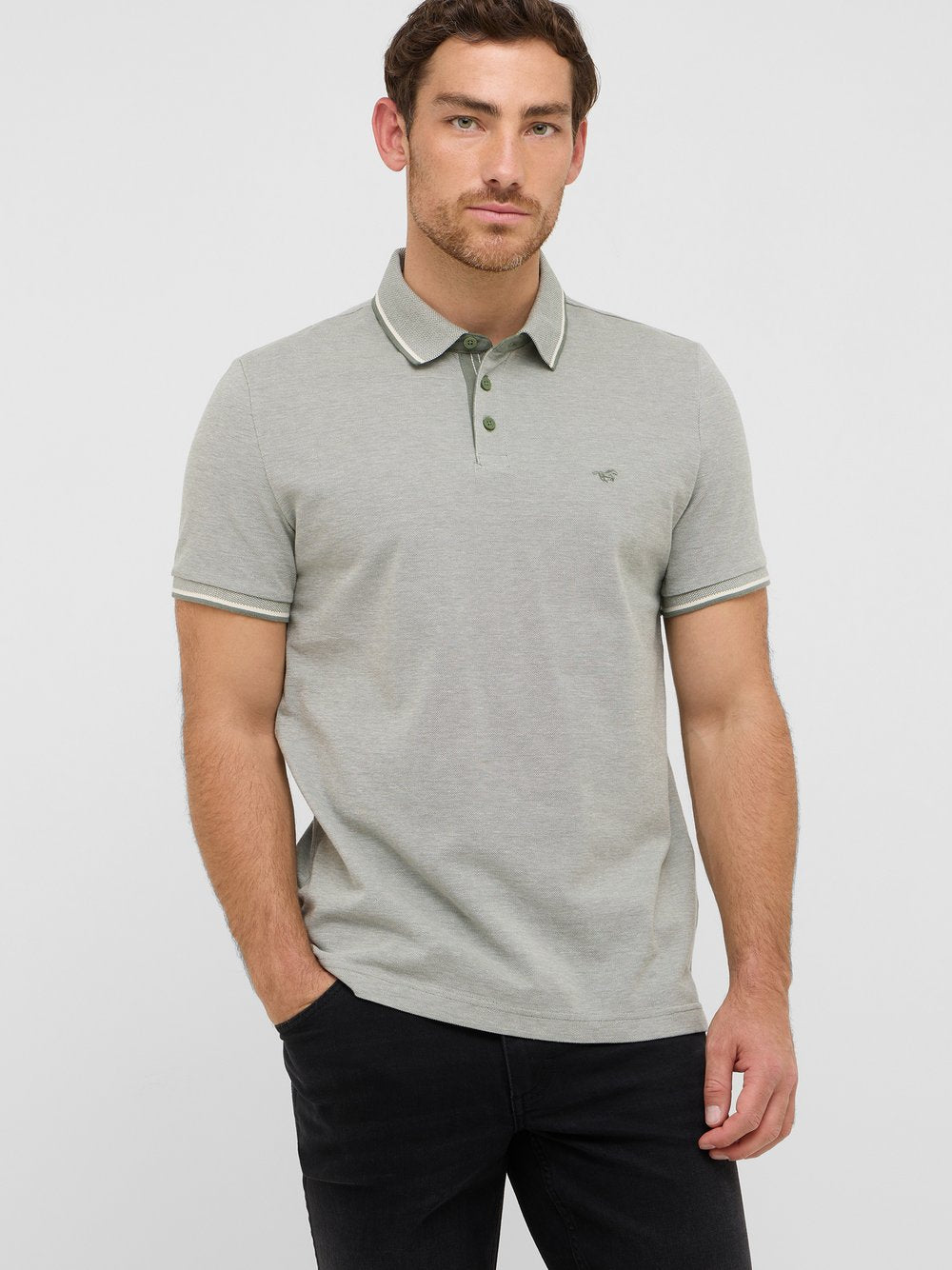 Mustang Polo Herren Baumwolle