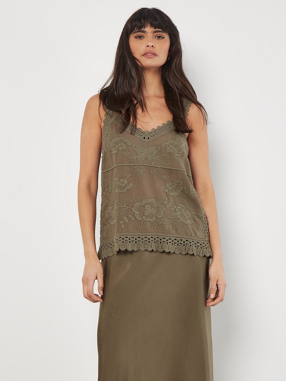 Apricot Bluse Damen Baumwolle strukturiert