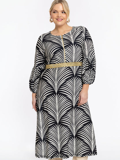 YOEK Kleid Damen gemustert