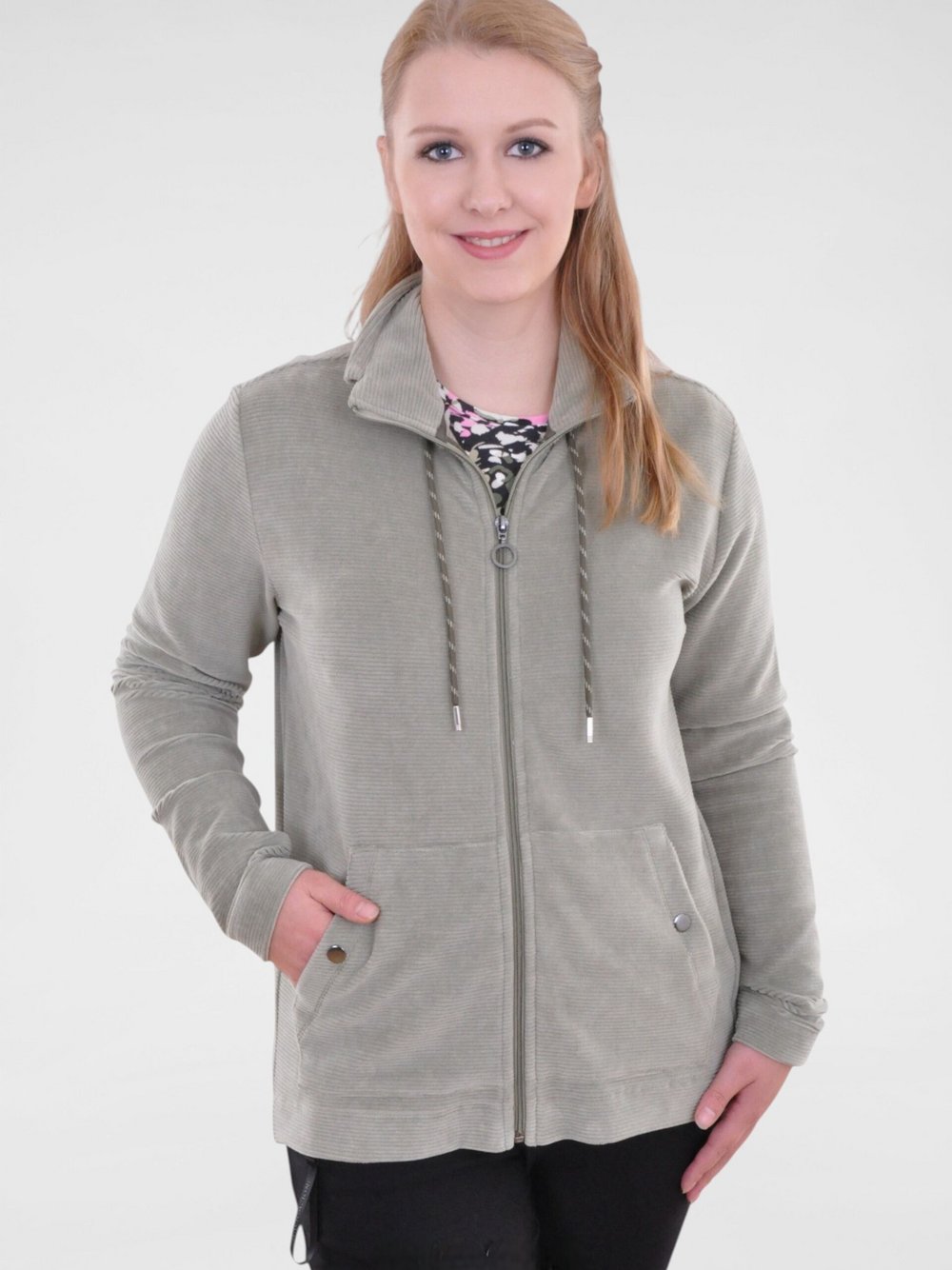 Navigazione Cord-Sweatjacke Damen Baumwolle