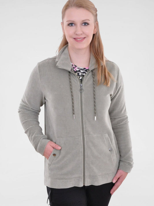 Navigazione Cord-Sweatjacke Damen Baumwolle
