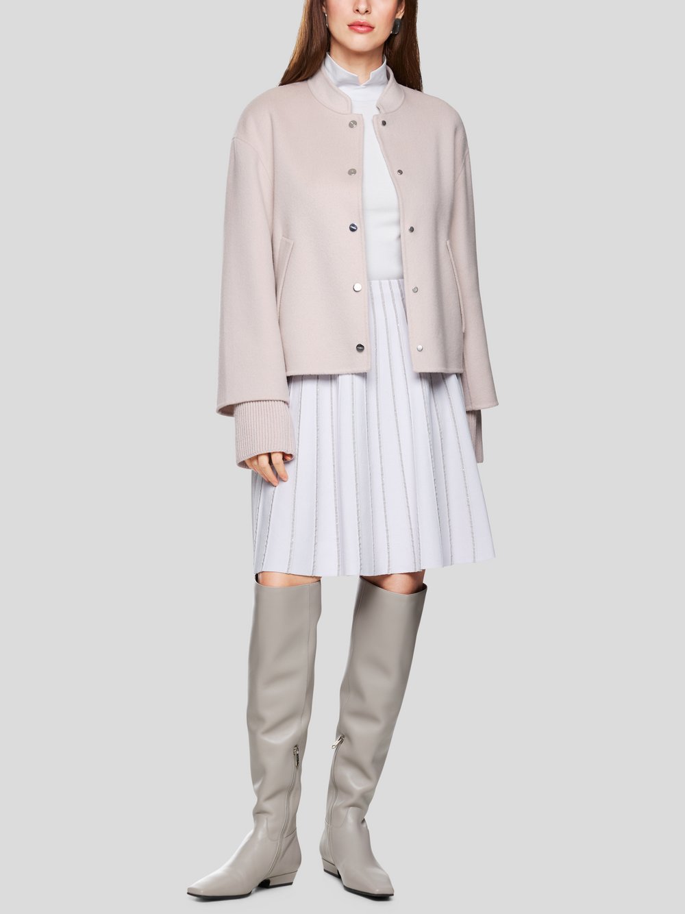 Marc Cain Outdoor-Jacke Damen Wolle gemustert