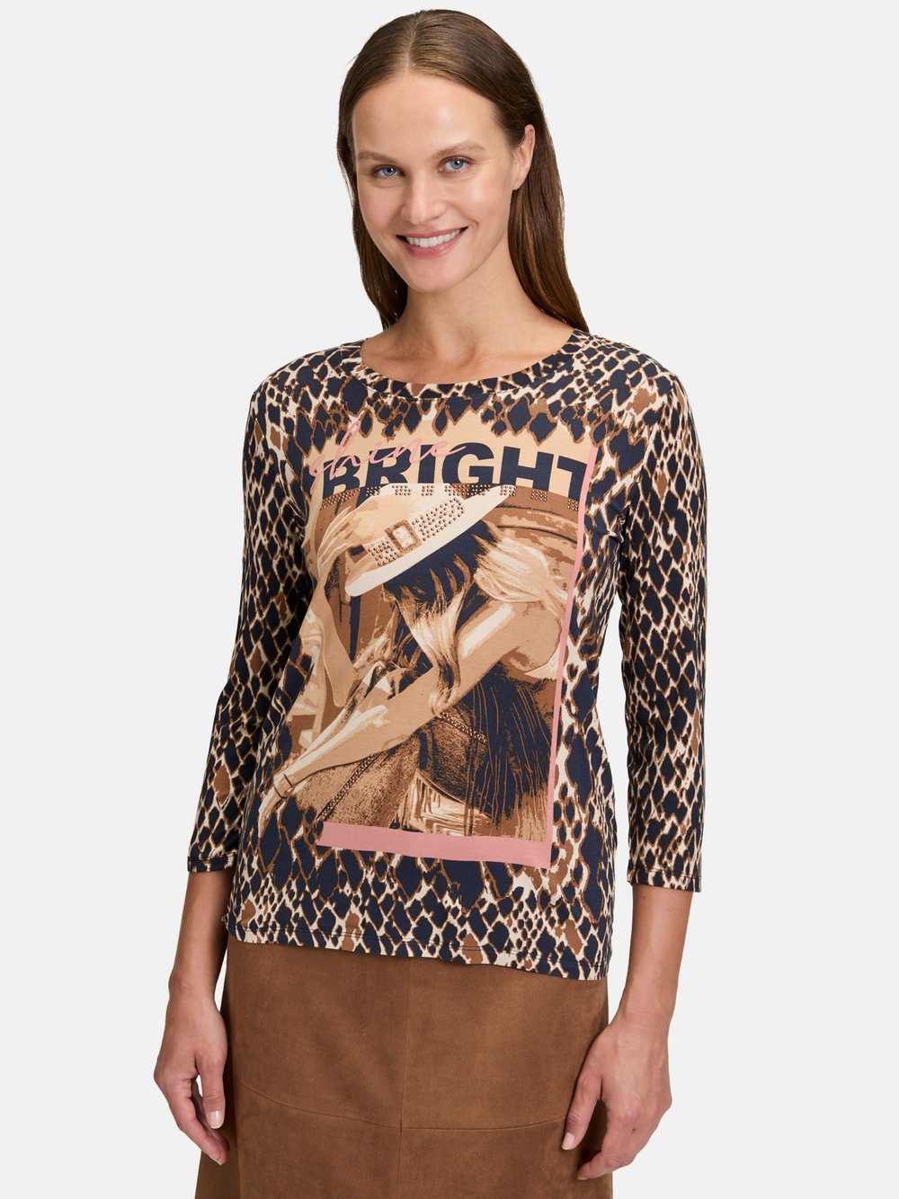 Betty Barclay Basic Shirt Damen Viskose gemustert