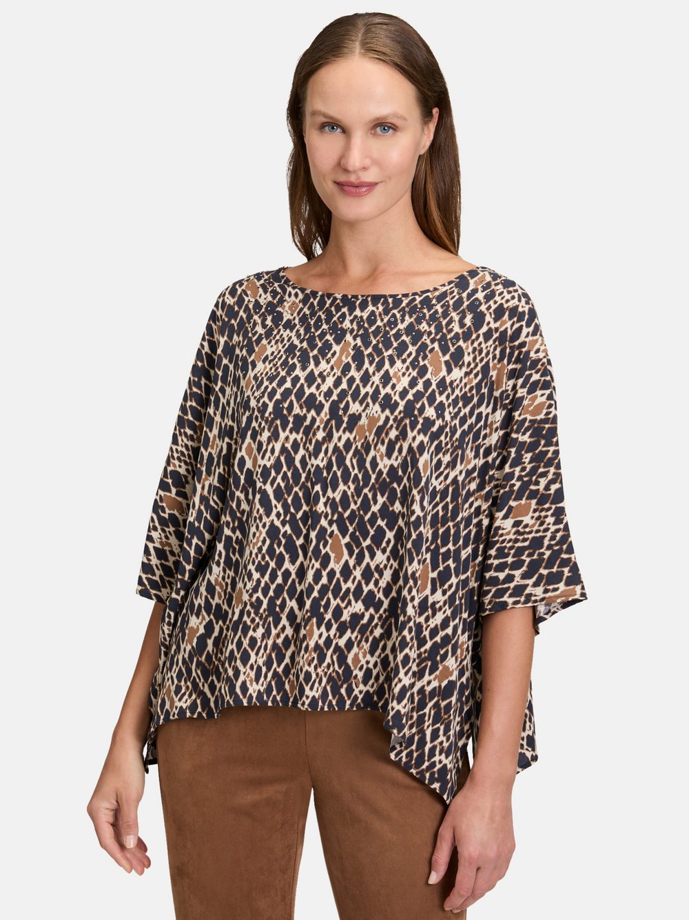 Betty Barclay Schlupfbluse Damen Viskose gemustert