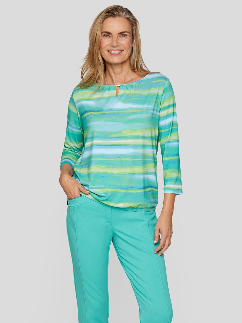 RABE T-Shirt Damen Viskose gestreift