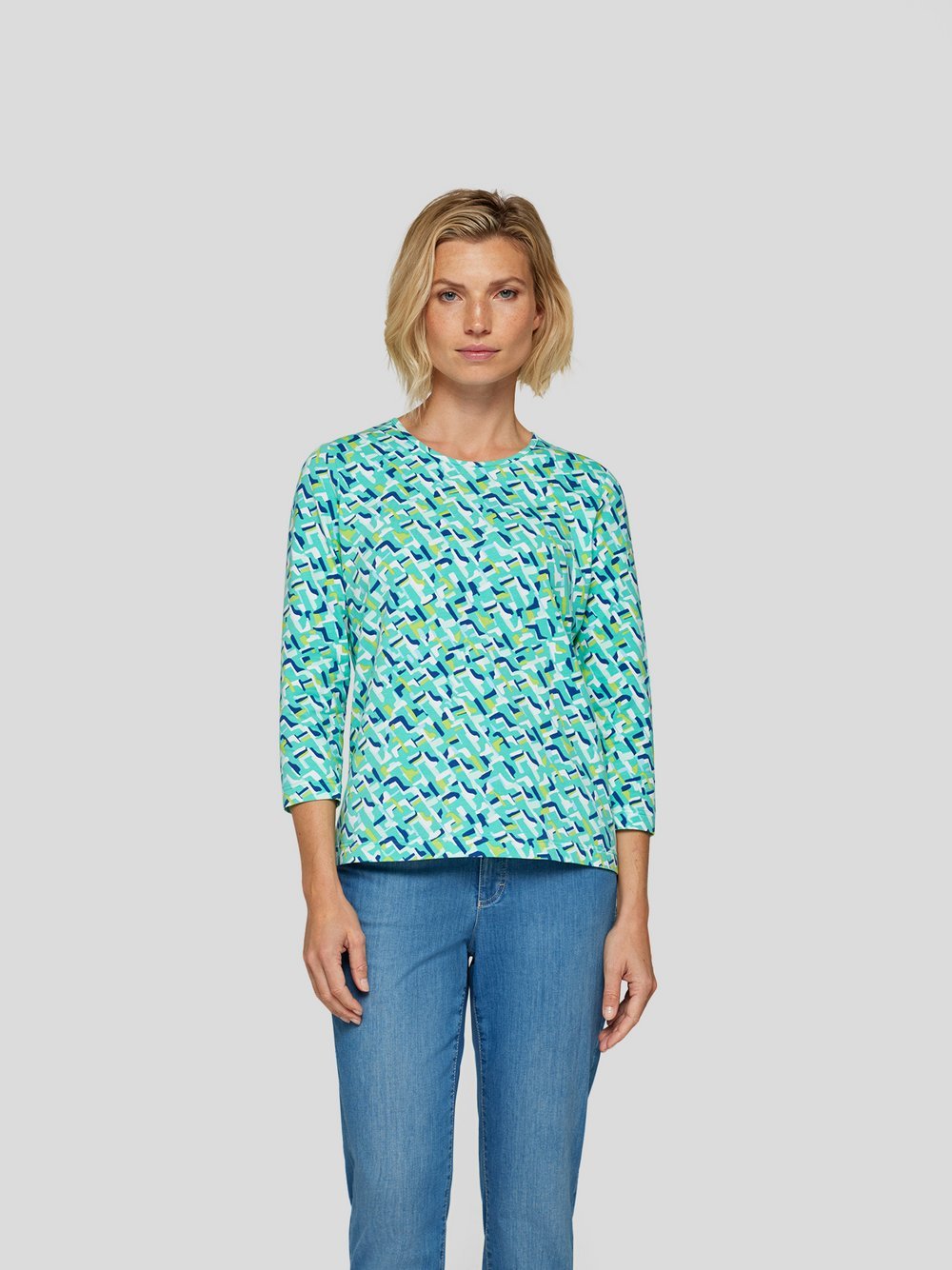 RABE T-Shirt Damen Baumwolle gemustert