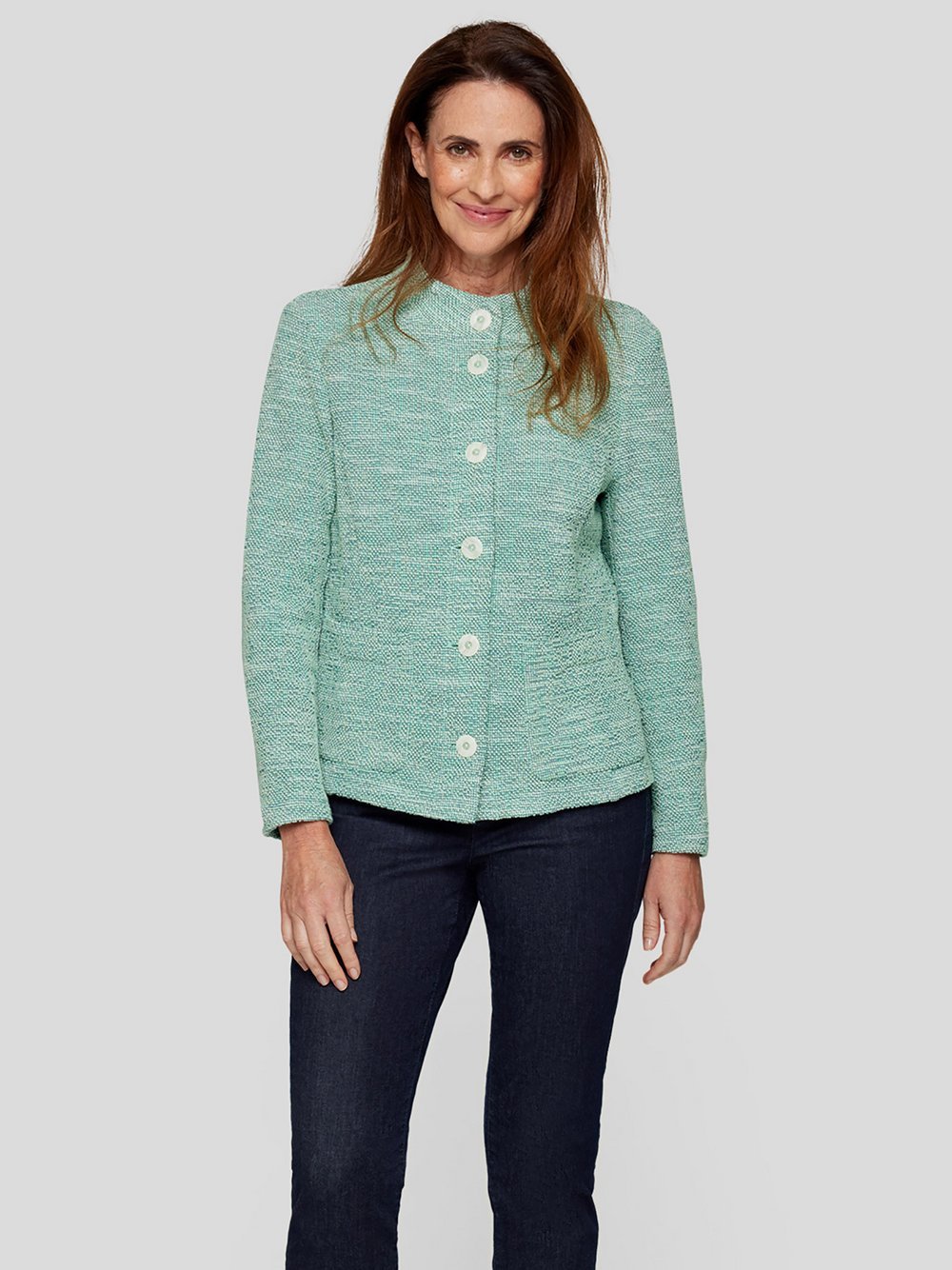 RABE Jacke Damen Baumwolle gemustert