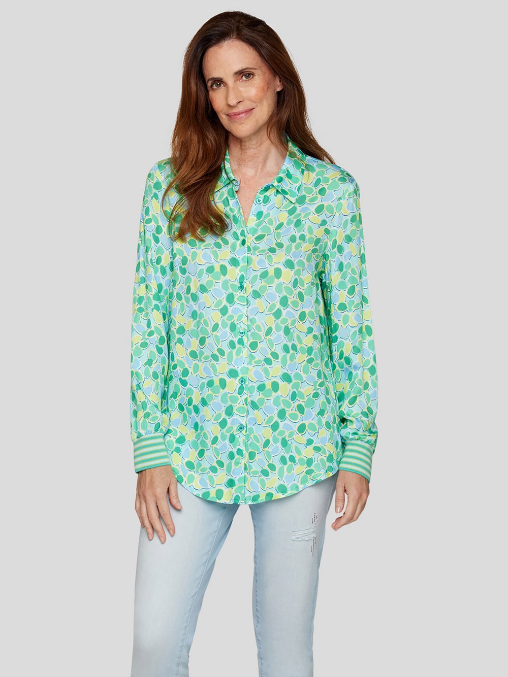 RABE Bluse Damen Viskose gemustert