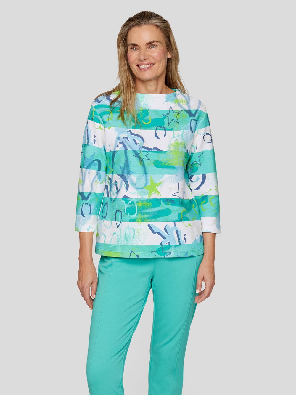 RABE Sweatshirt Damen Baumwolle gemustert