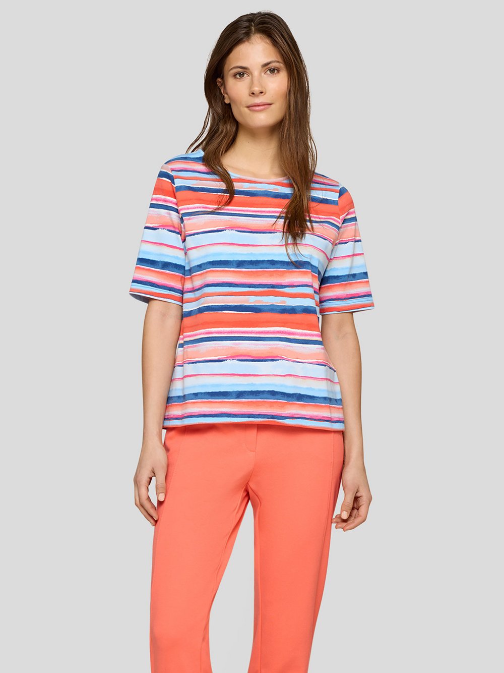 RABE T-Shirt Damen Baumwolle gemustert