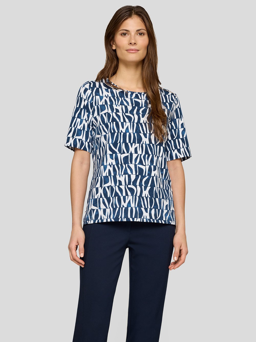 RABE T-Shirt Damen Baumwolle gemustert