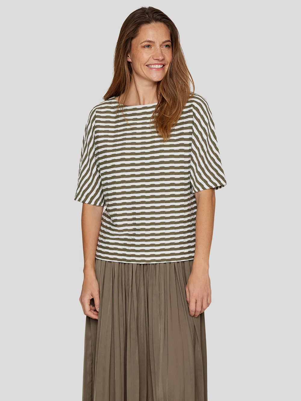 RABE T-Shirt Damen Viskose gestreift