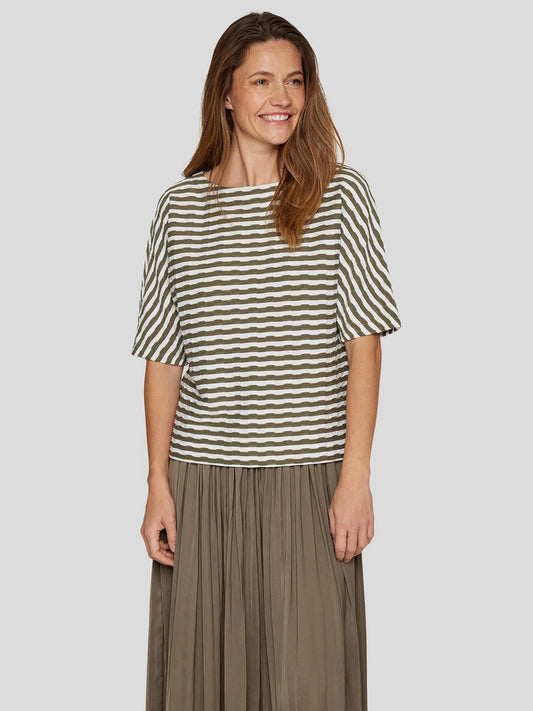 RABE T-Shirt Damen Viskose gestreift