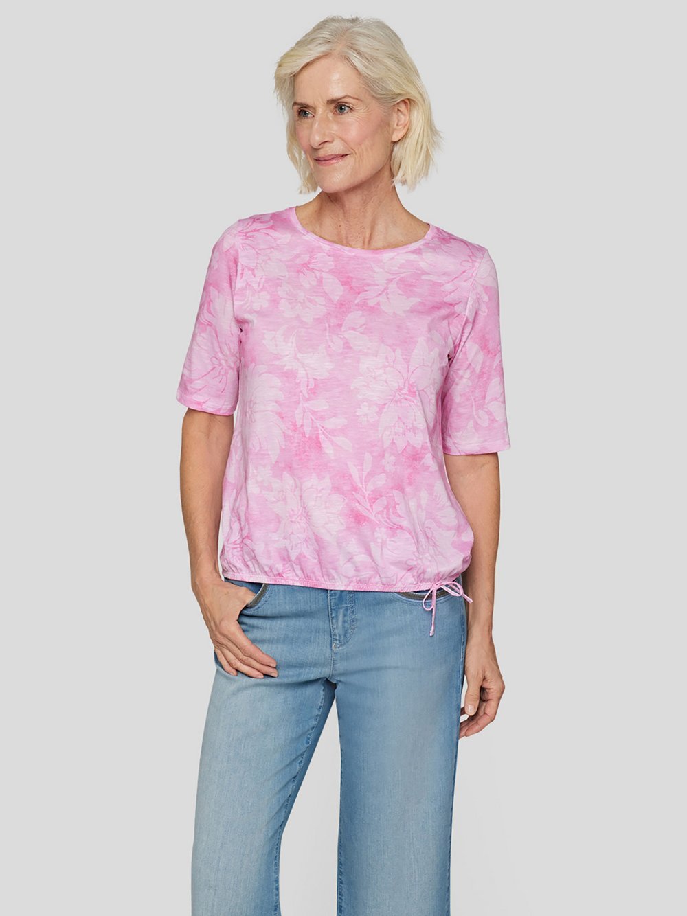 RABE T-Shirt Damen Baumwolle gemustert