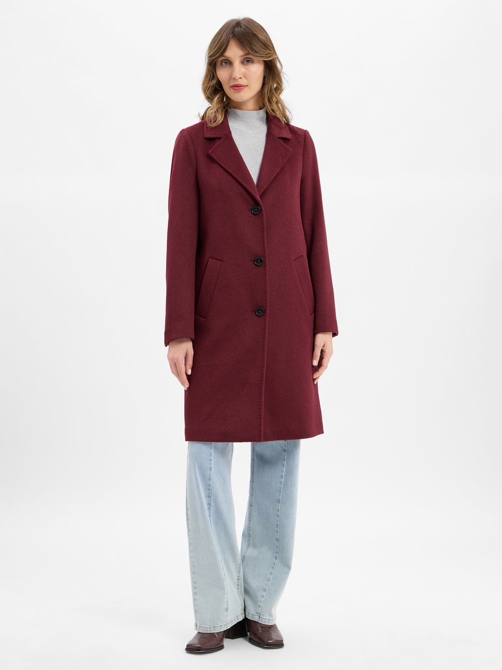 s.Oliver Kurzmantel mit Woll-Anteil Damen Wolle