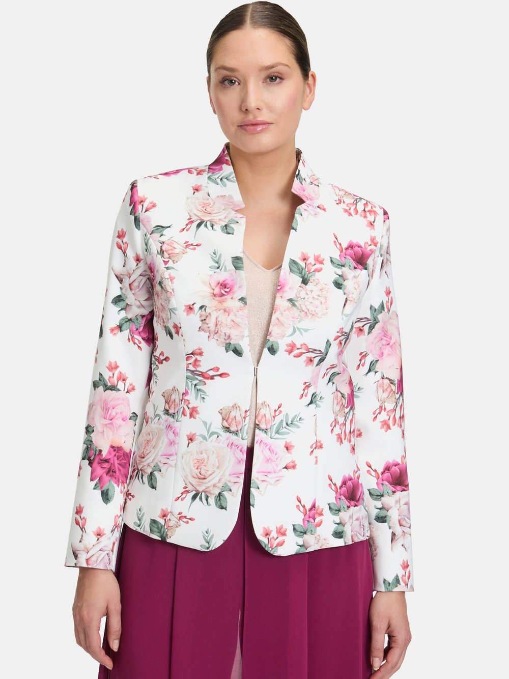Vera Mont Blazer-Jacke Damen gemustert