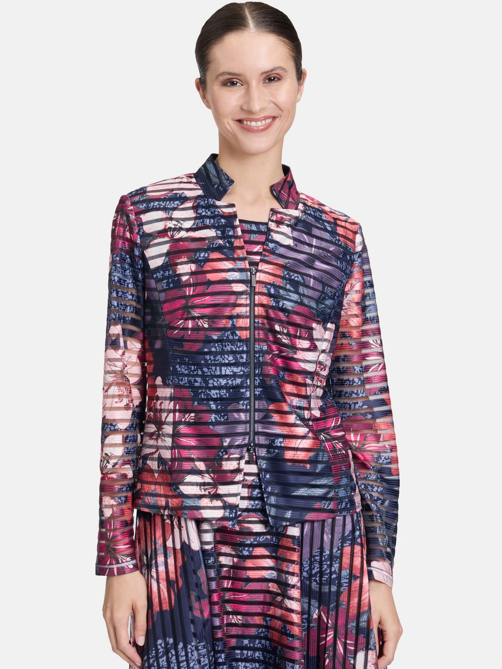 Vera Mont Blazer-Jacke Damen gemustert