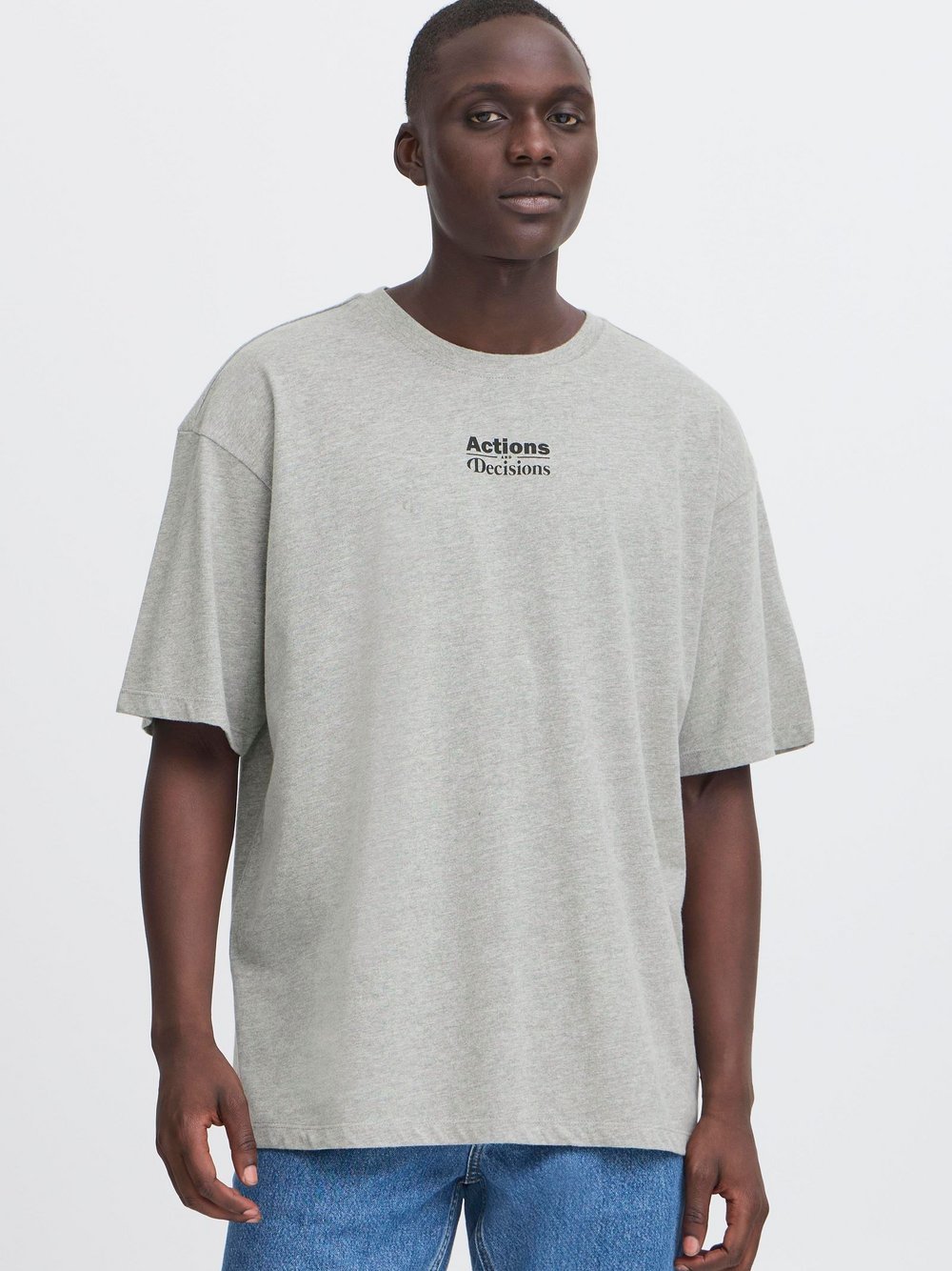 BLEND Rundhalsshirt Herren Baumwolle bedruckt