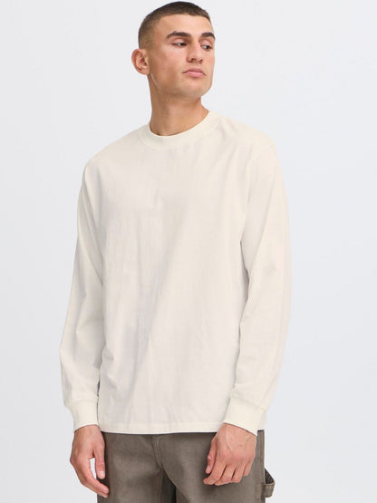 Solid Langarmshirt Herren Baumwolle