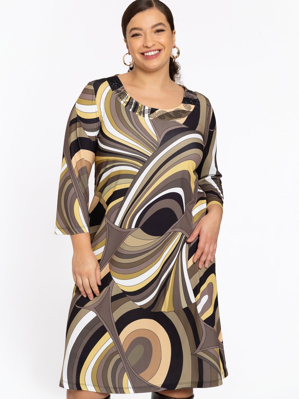 YOEK Kleid Damen bedruckt