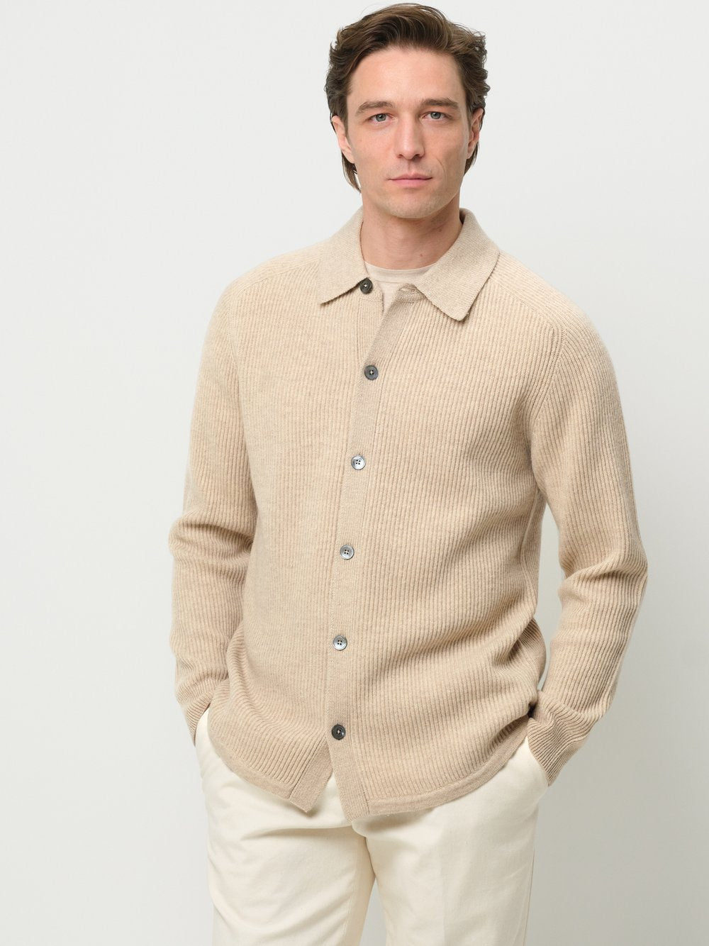 Profuomo Overshirt Herren Slim Fit Wolle