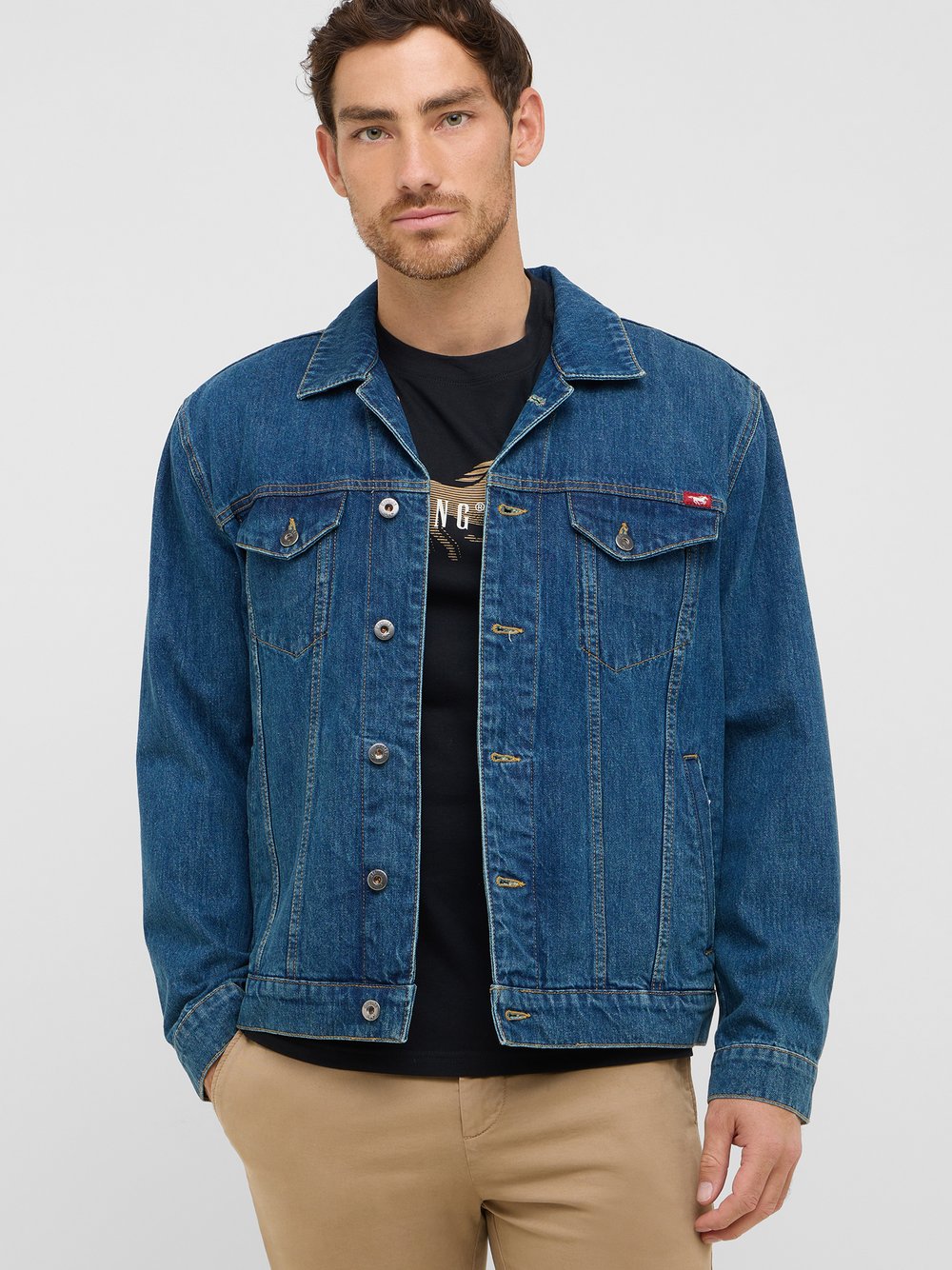 Mustang Jeansjacke Herren Baumwolle